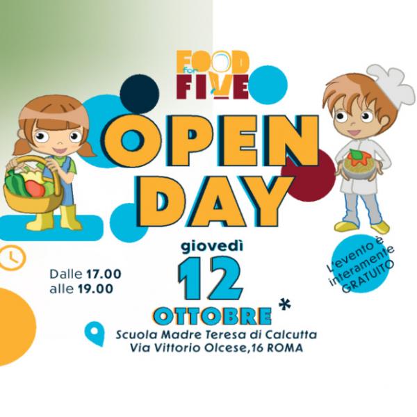 Food For Five Open Day sulla ristorazione scolastica del V Municipio di Roma